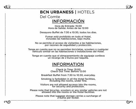 BCN Urbaness Hotels Del Comte