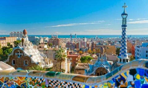 View of Barcelona from the Park Guell